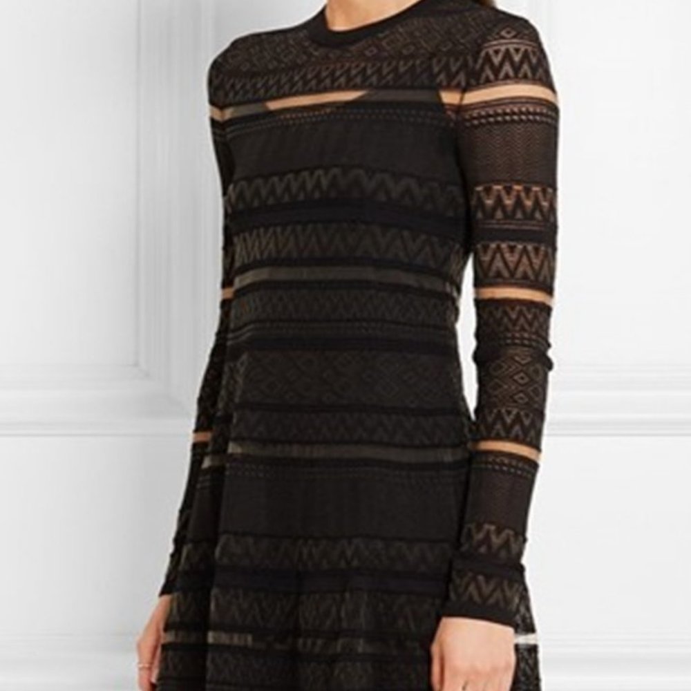 Mcq Alexander McQueen Sheer Dress S - Picture 2 of 6